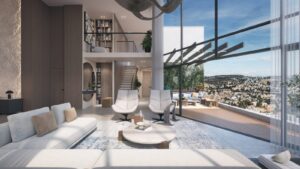 Jerusalem Penthouse Living room